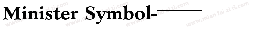 Minister Symbol字体转换